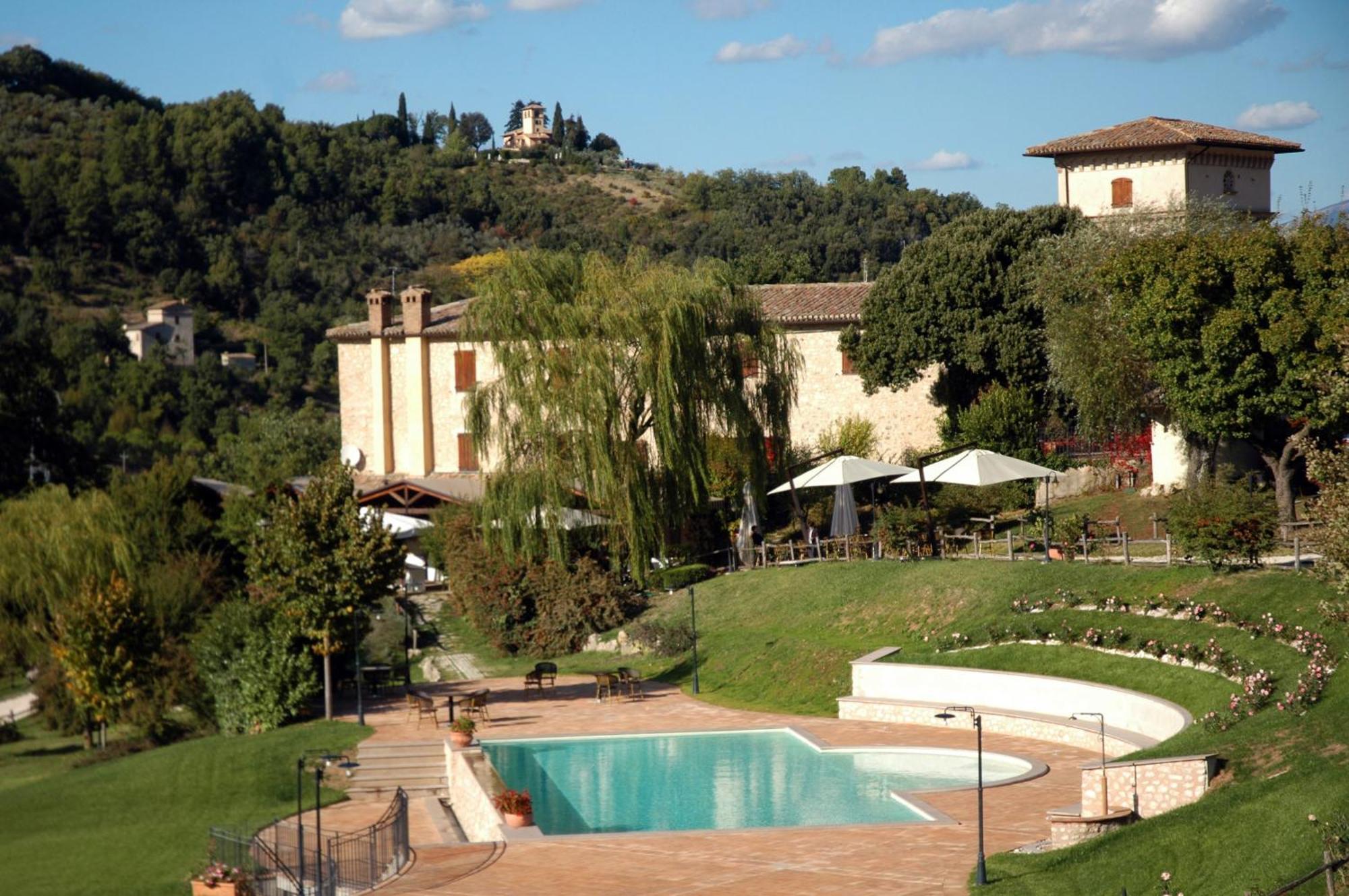 Gasthaus Valle Rosa Spoleto Exterior foto